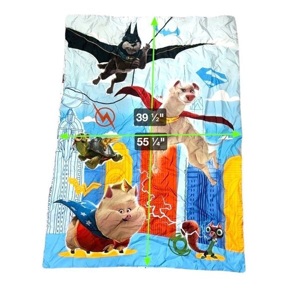 DC League Of SuperPets Kids Bedding Set Toddler Crib Quilt Pillowcase Flat Sheet - Picture 4 of 16
